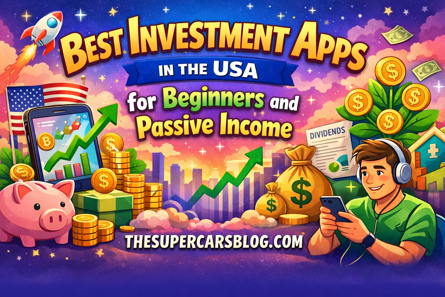 Best Investment Apps in the USA for Beginners and Passive Income