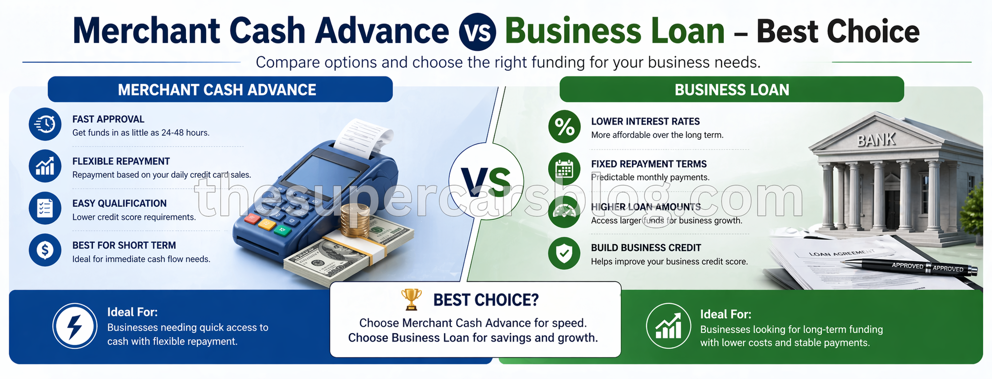 Merchant Cash Advance vs Business Loan: Making the Best Choice