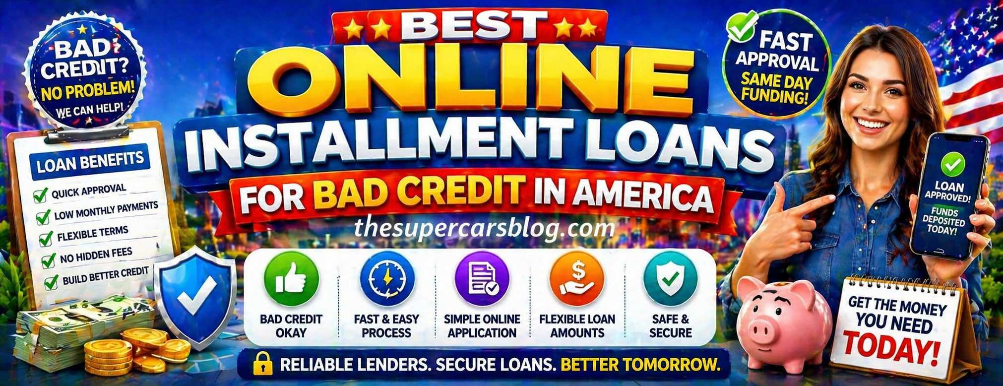 Best Online Installment Loans for Bad Credit in America