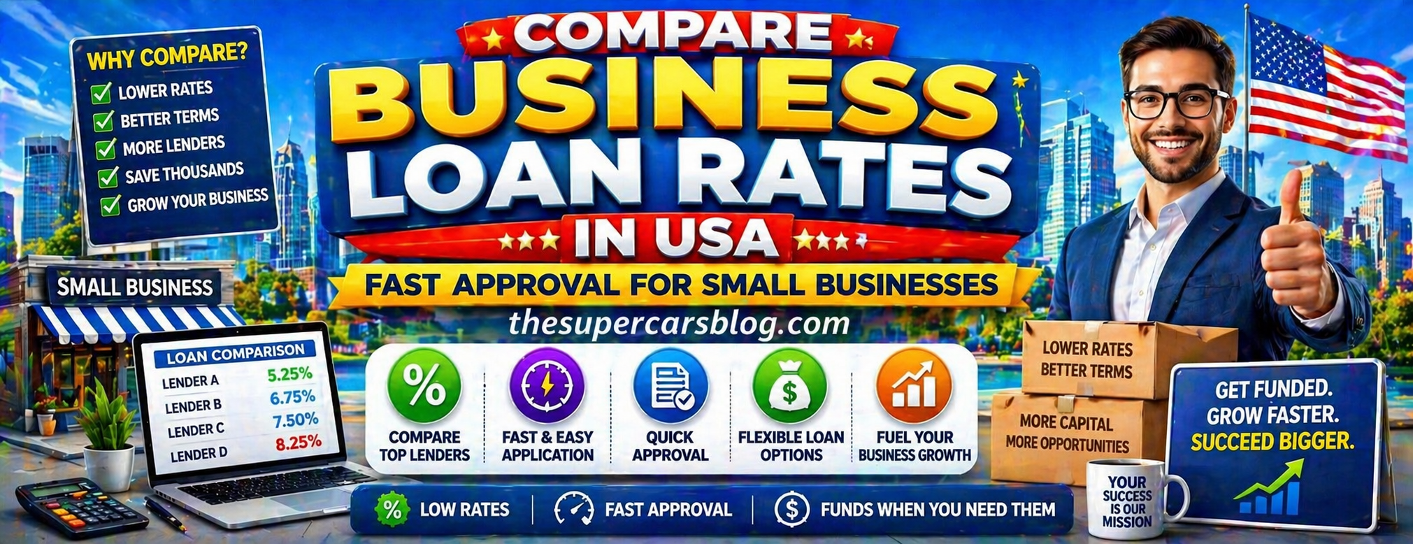 Comparing Business Loan Rates in the USA