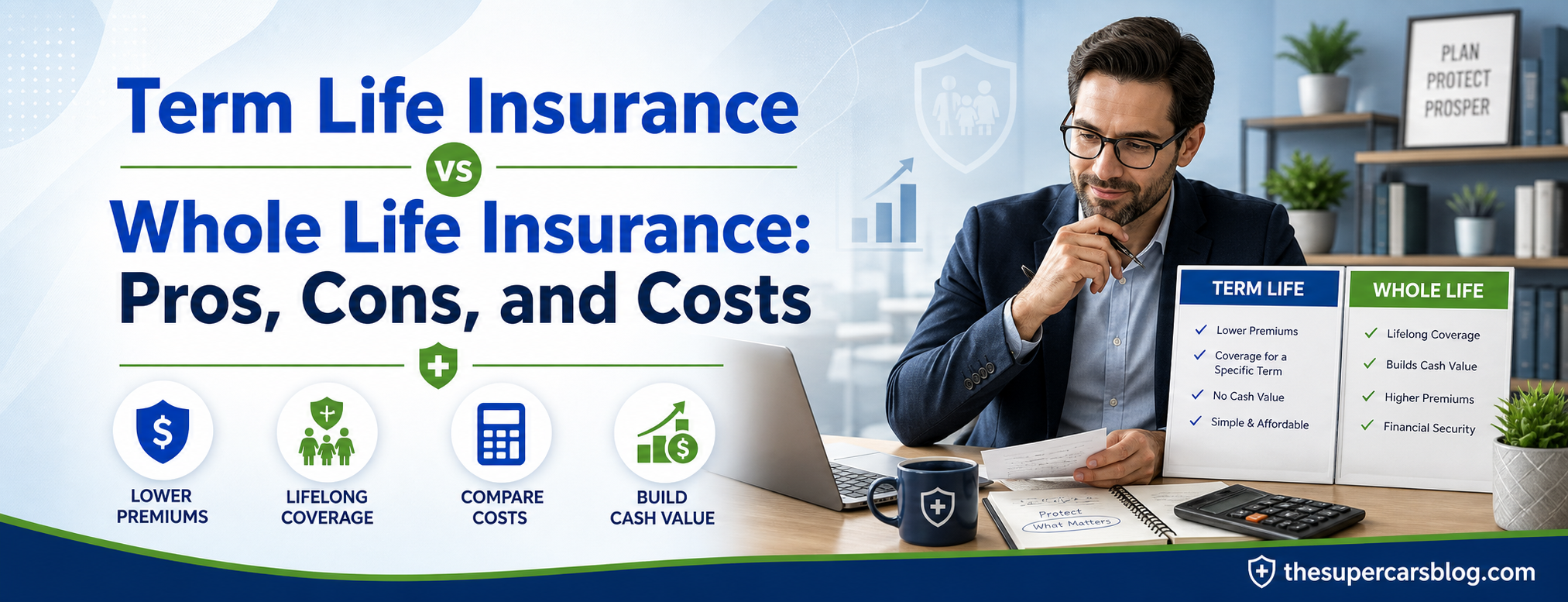 Term Life Insurance vs Whole Life Insurance: Pros, Cons, and Costs