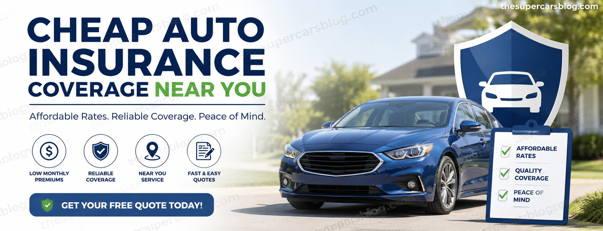 Finding Cheap Auto Insurance Coverage Near You