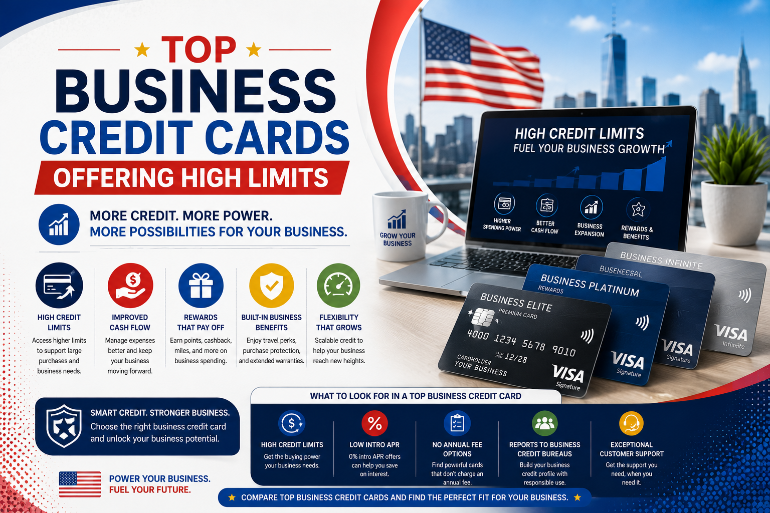 Top Business Credit Cards Offering High Limits