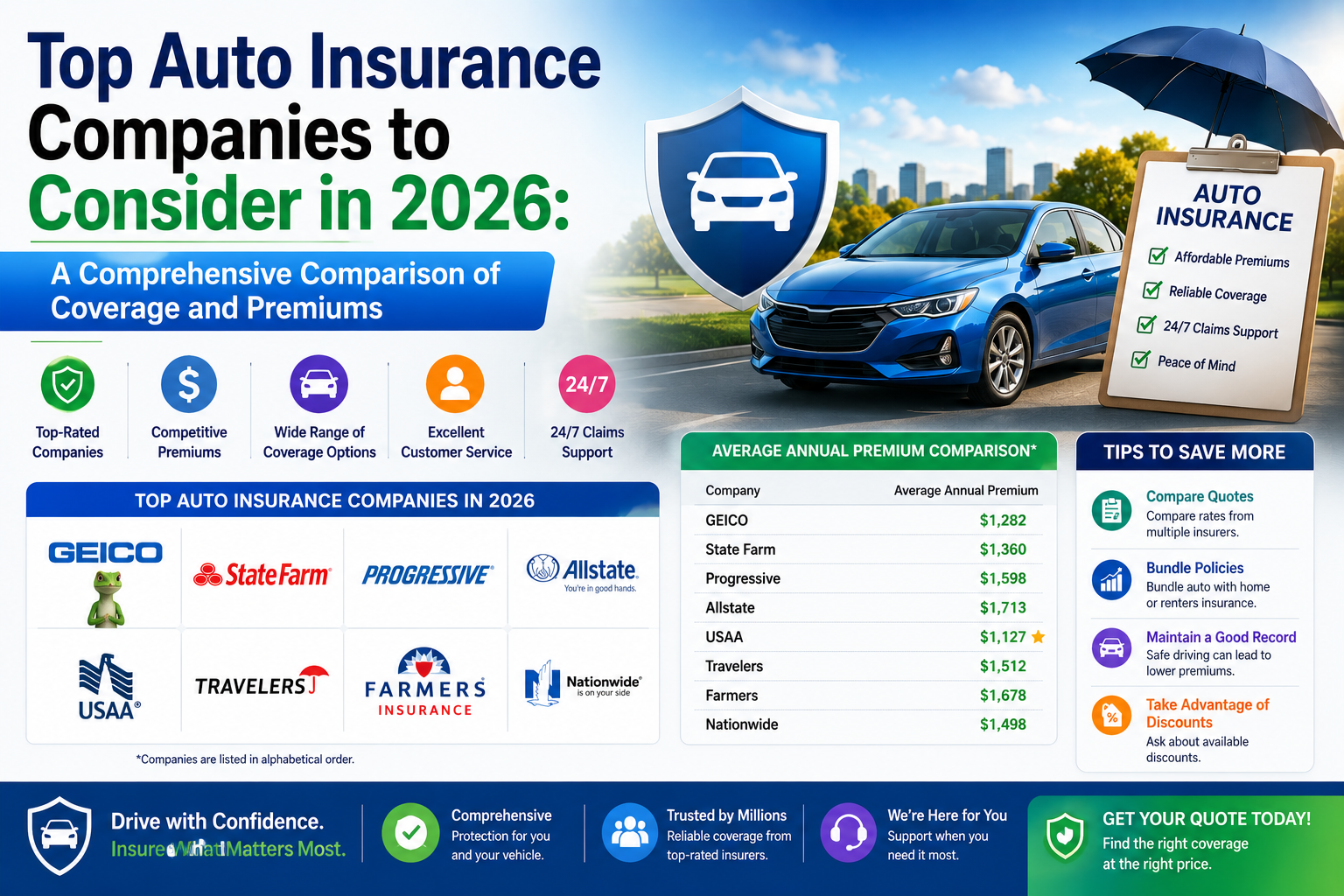 Top Auto Insurance Companies to Consider in 2026