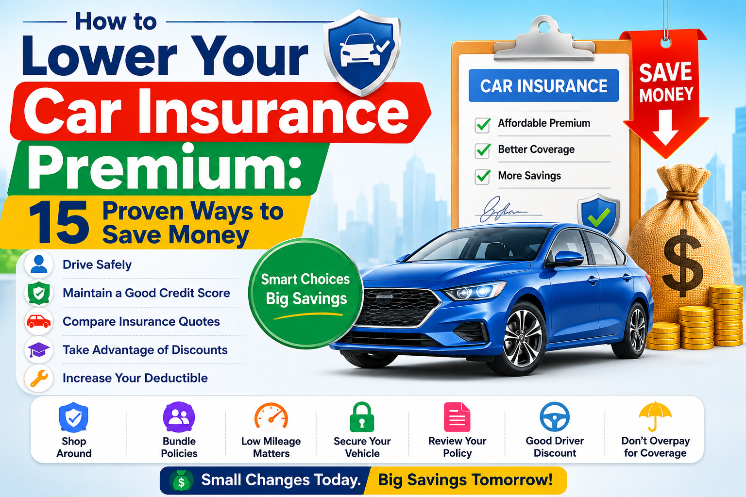 15 Effective Strategies to Reduce Your Car Insurance Premium