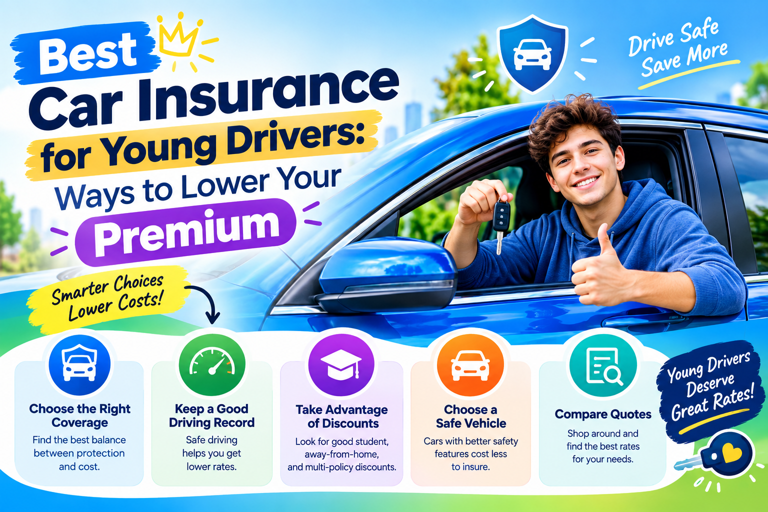 Best Car Insurance for Young Drivers Strategies to Reduce Your Premium
