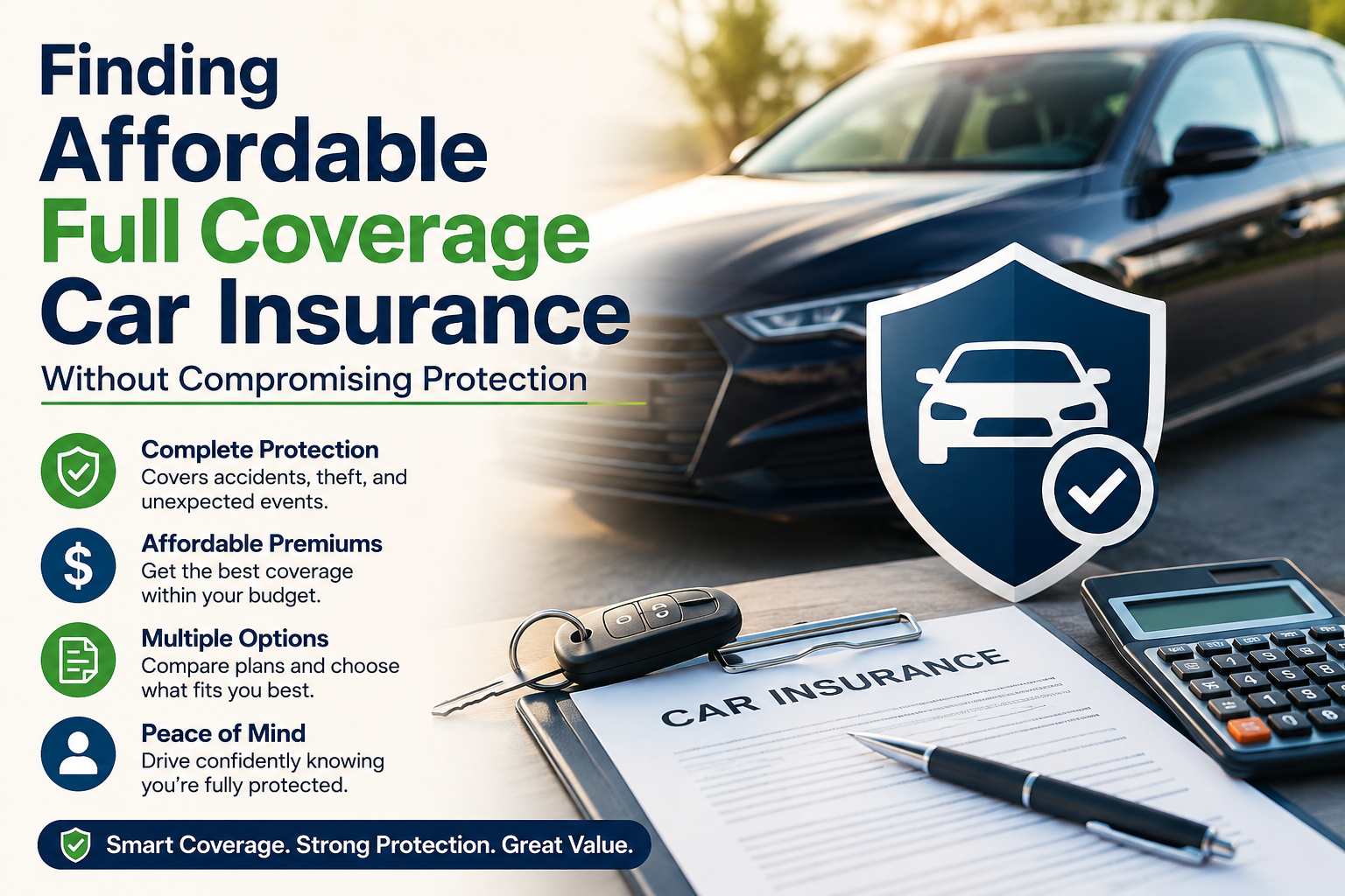 Finding Affordable Full Coverage Car Insurance Without Compromising Protection